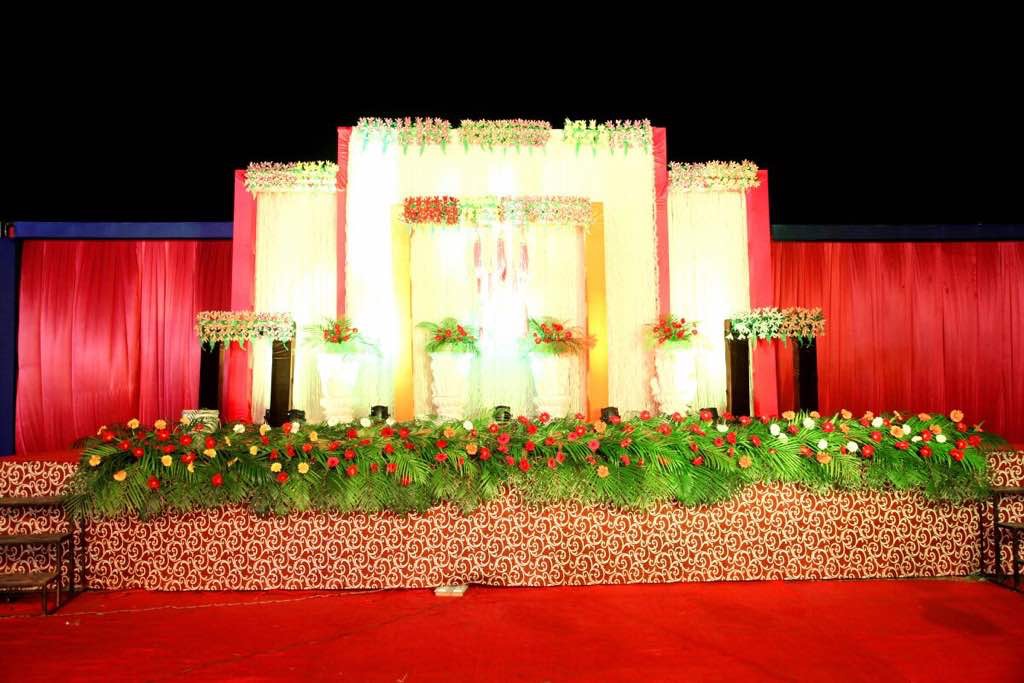 Floral stage setup