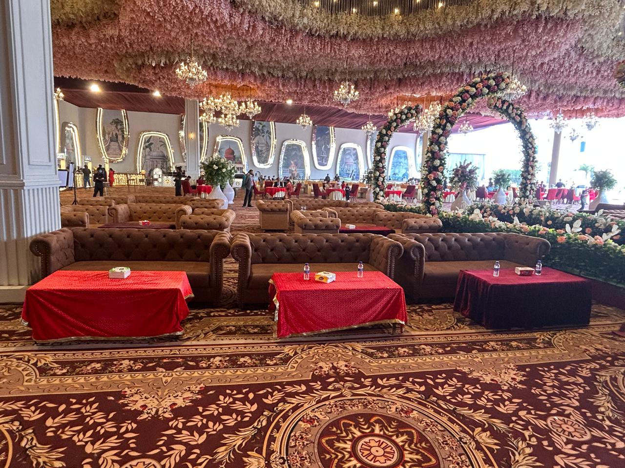 Lounge seating area